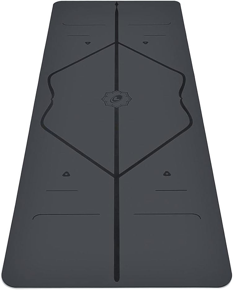Yoga & Travel Mat & Yoga Pad Bundle Pack – Patented Alignment System, Eco-Friendly, Non-Slip , Made with Natural Rubber, Thick, Sweat Resistant, Comfortable - Grey/Grey/Grey