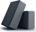 Yoga Block 2-Piece Set (9 x 6 x 3 inches)—EVA foam material; an accessory to assist with yoga, Pilates, stretching, and meditation