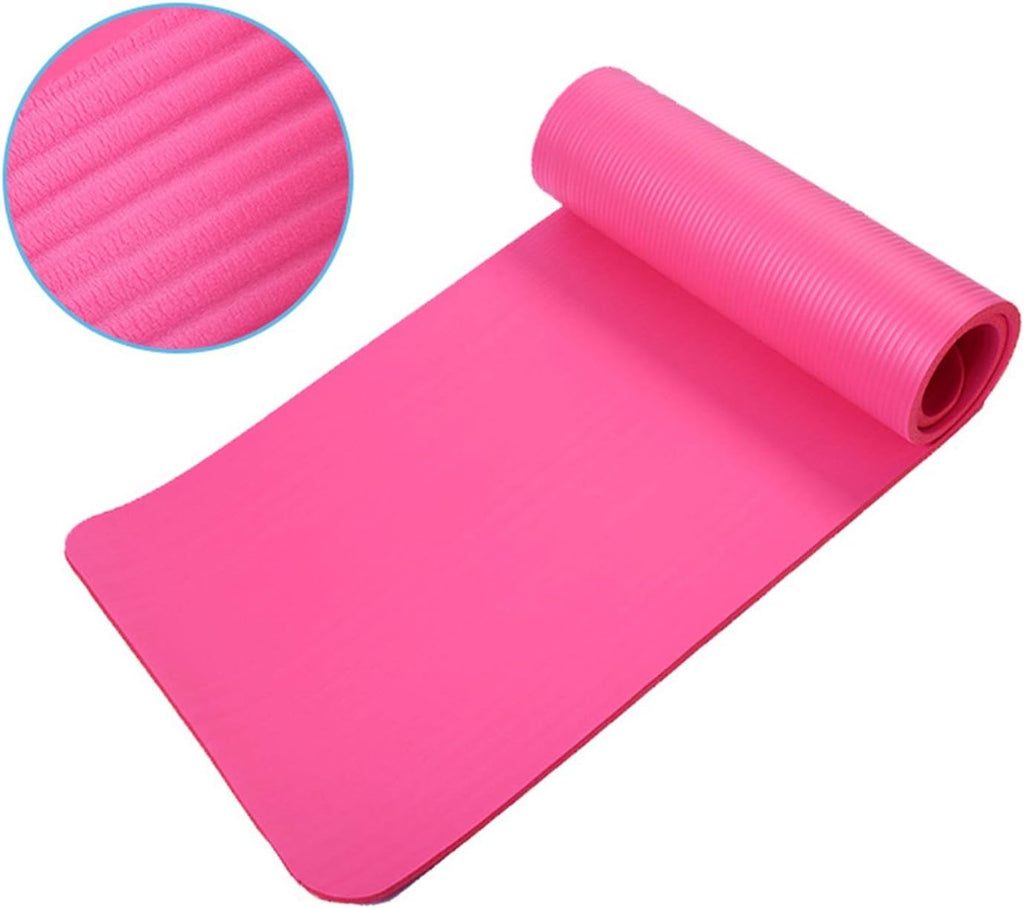 Outdoor Indoor 15mm Foldable Exercise Yoga Mat Non-Slip Thick Pad Fitness Pilates Mat Camping Sleeping Mattress (Color : 02)