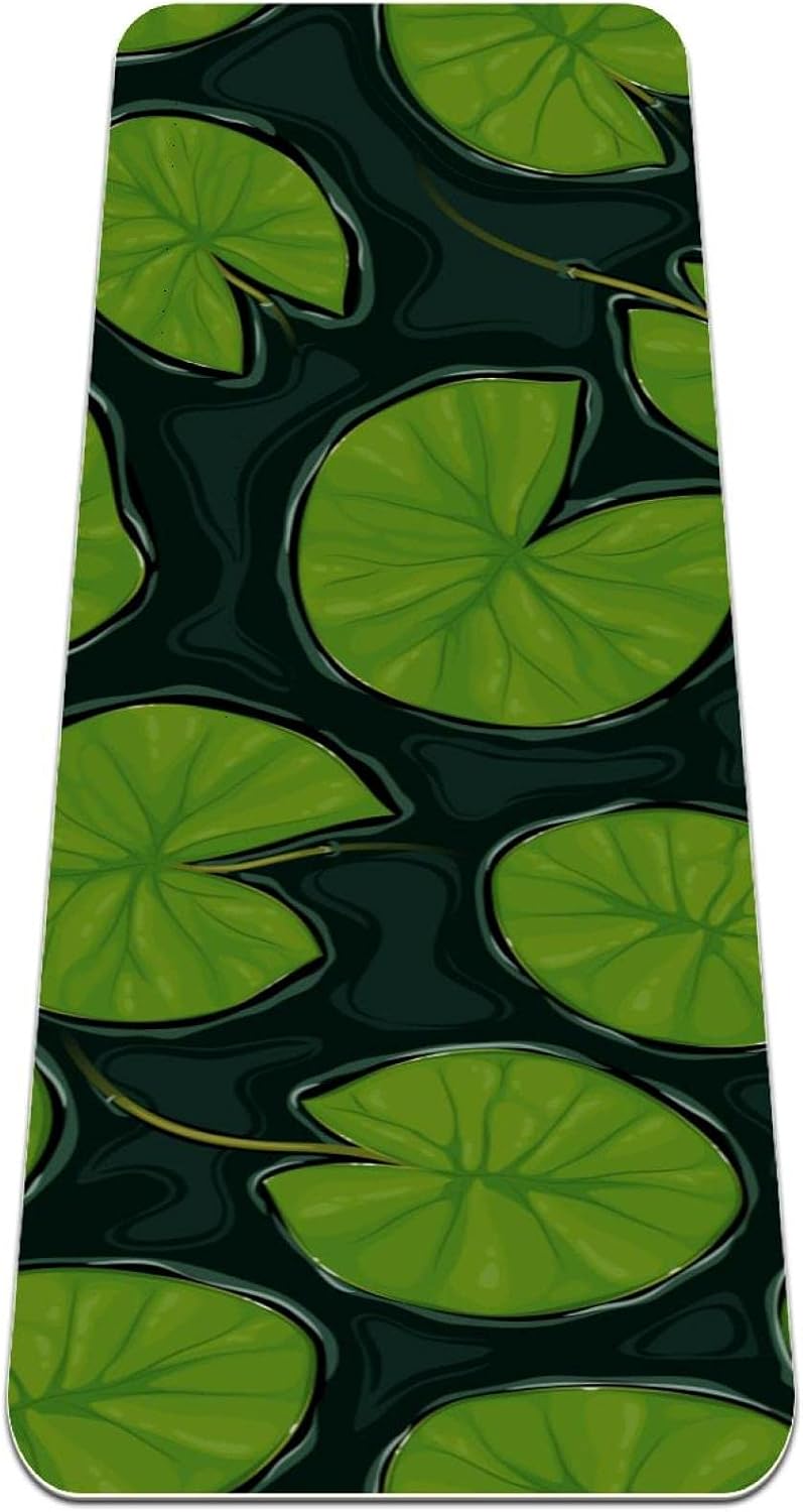 Green Extra Thick Non Slip Exercise & Fitness Mat For All Types Of Yoga, Pilates & Floor Workouts For Women Male Girls