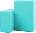 Yoga block 2-piece set; lightweight, premium EVA foam blocks; non-slip and supportive; suitable for yoga, Pilates, stretching, and meditation; unisex and beginner-friendly.