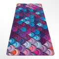 Yoga Mat Mermaid Scales, Colorful Hot Yoga Pad, Anti-slip Workout Rug with strap, 27"x72" (68x183cm), Y-37